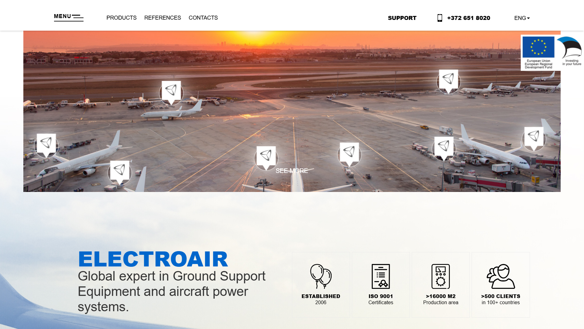 ElectroAir veebilehe näide