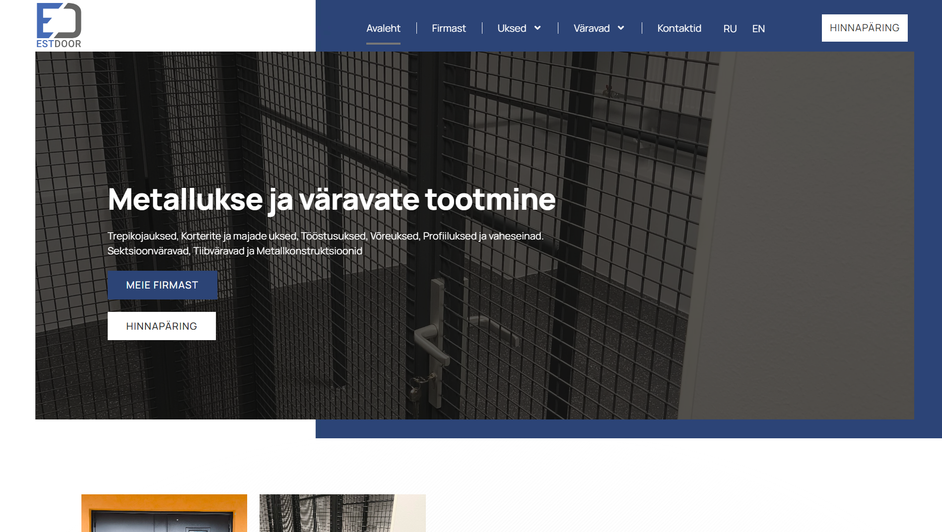 Estdoor veebilehe näide