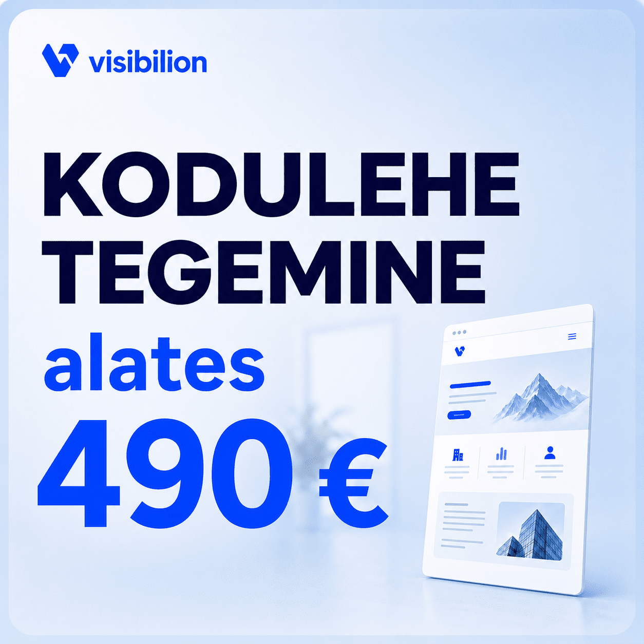 Kodulehe tegemine alates 490 eurot